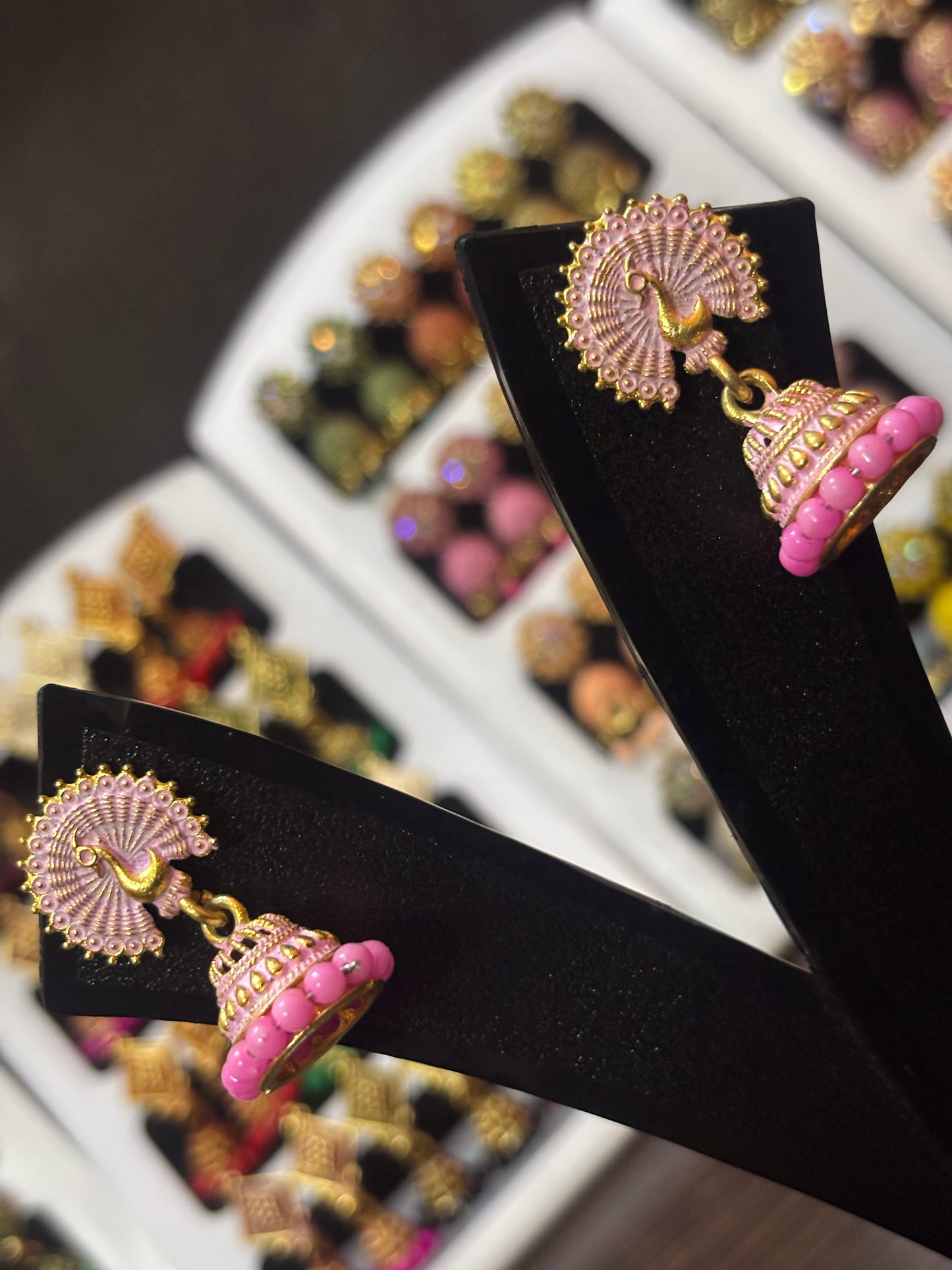 🦚 Mayura Temple Dome Earrings