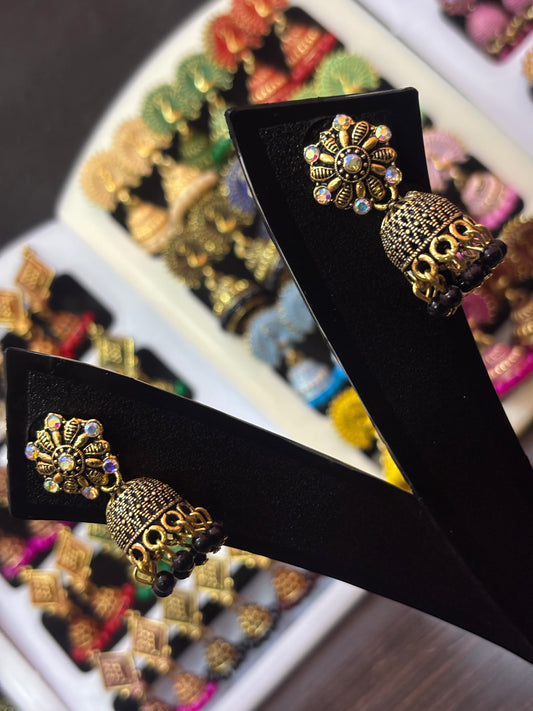 ✨ Kiran Jhumka Stud Earrings