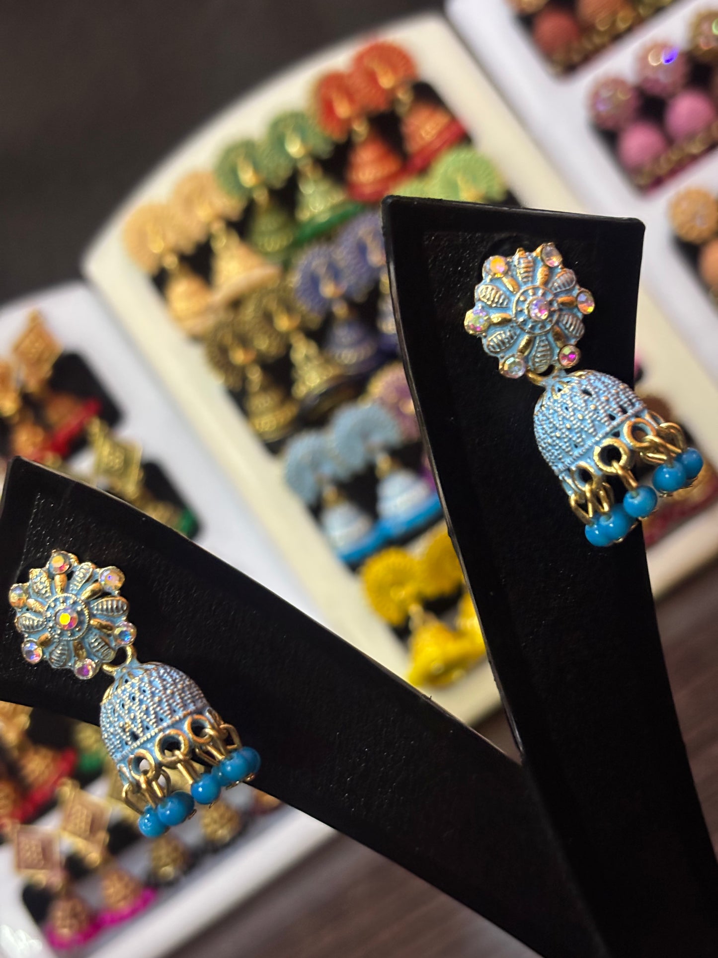 ✨ Kiran Jhumka Stud Earrings