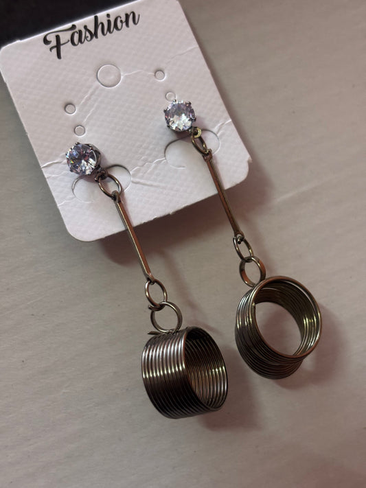 🌀 Orbit Spiral Drop Earrings