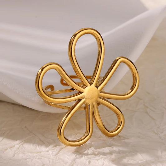 Golden Gardenia Ring