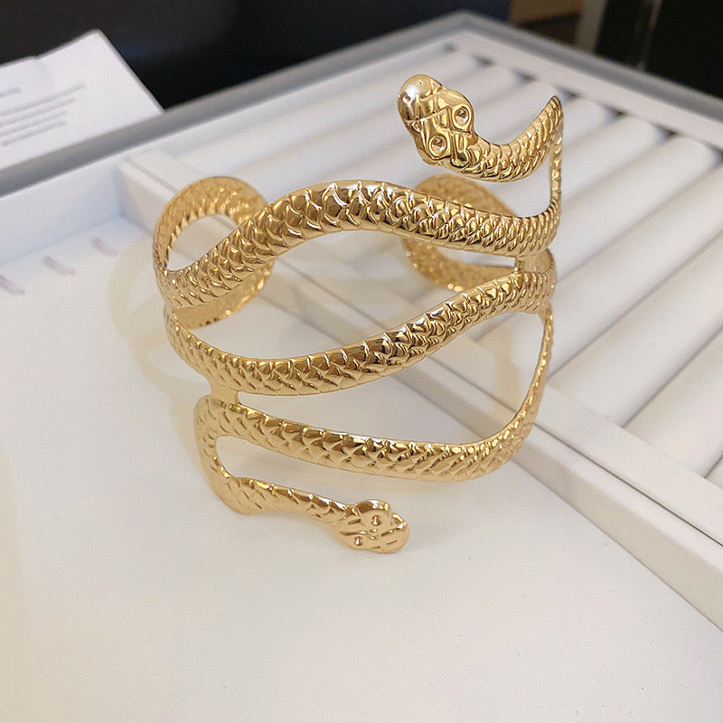 Golden Viper Arm Cuff