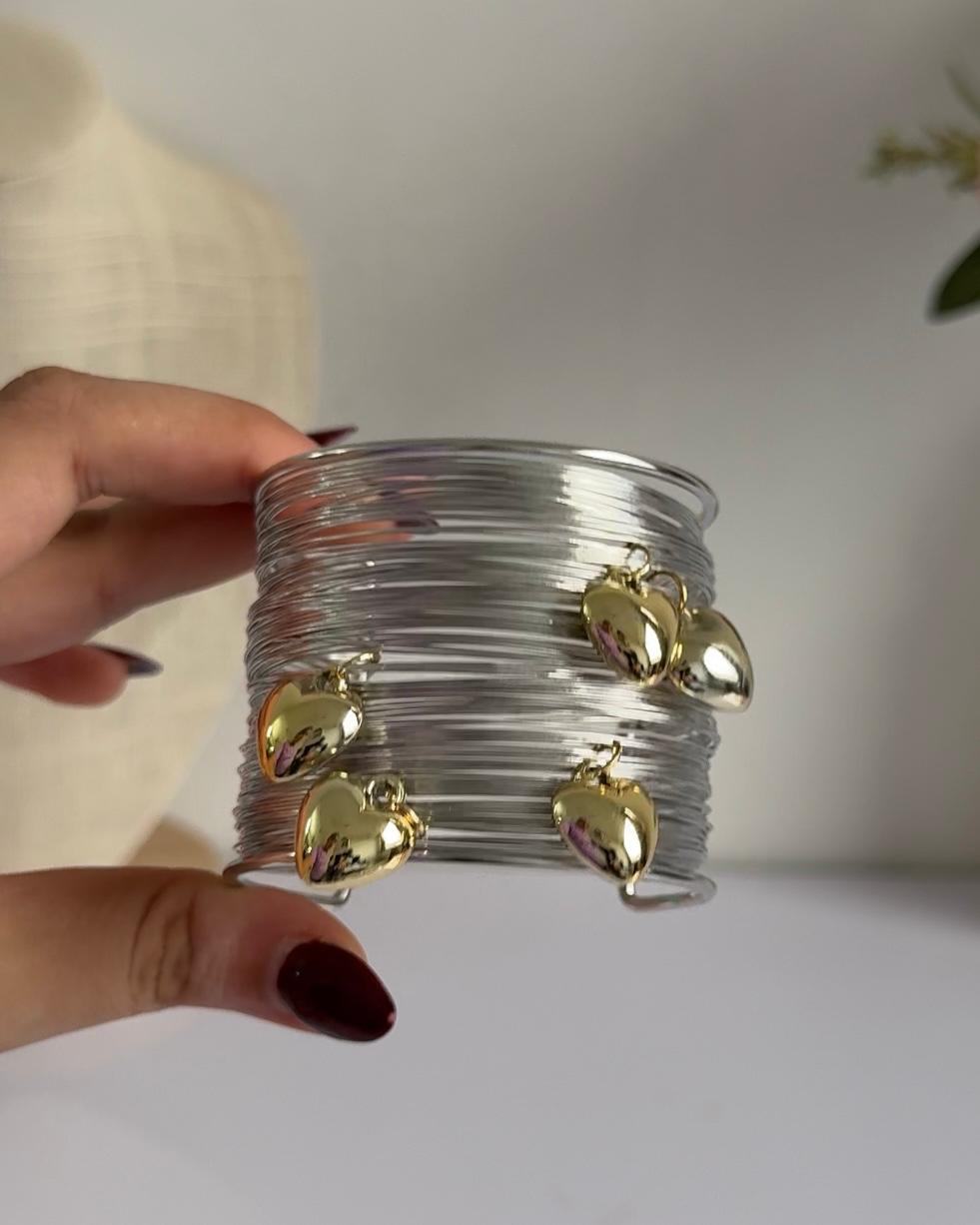 Silver-Soul Coiled Bracelet