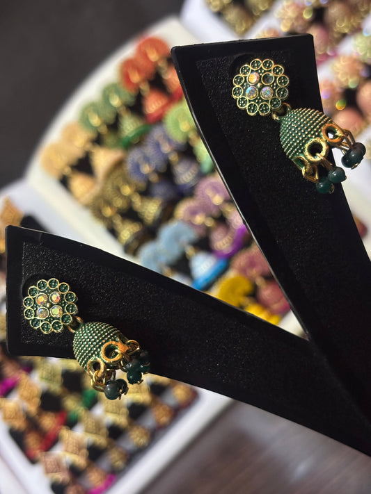 ✨ Riva Jhumka Drop Earrings
