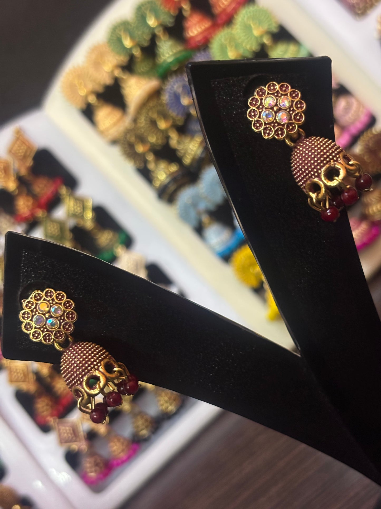 ✨ Riva Jhumka Drop Earrings