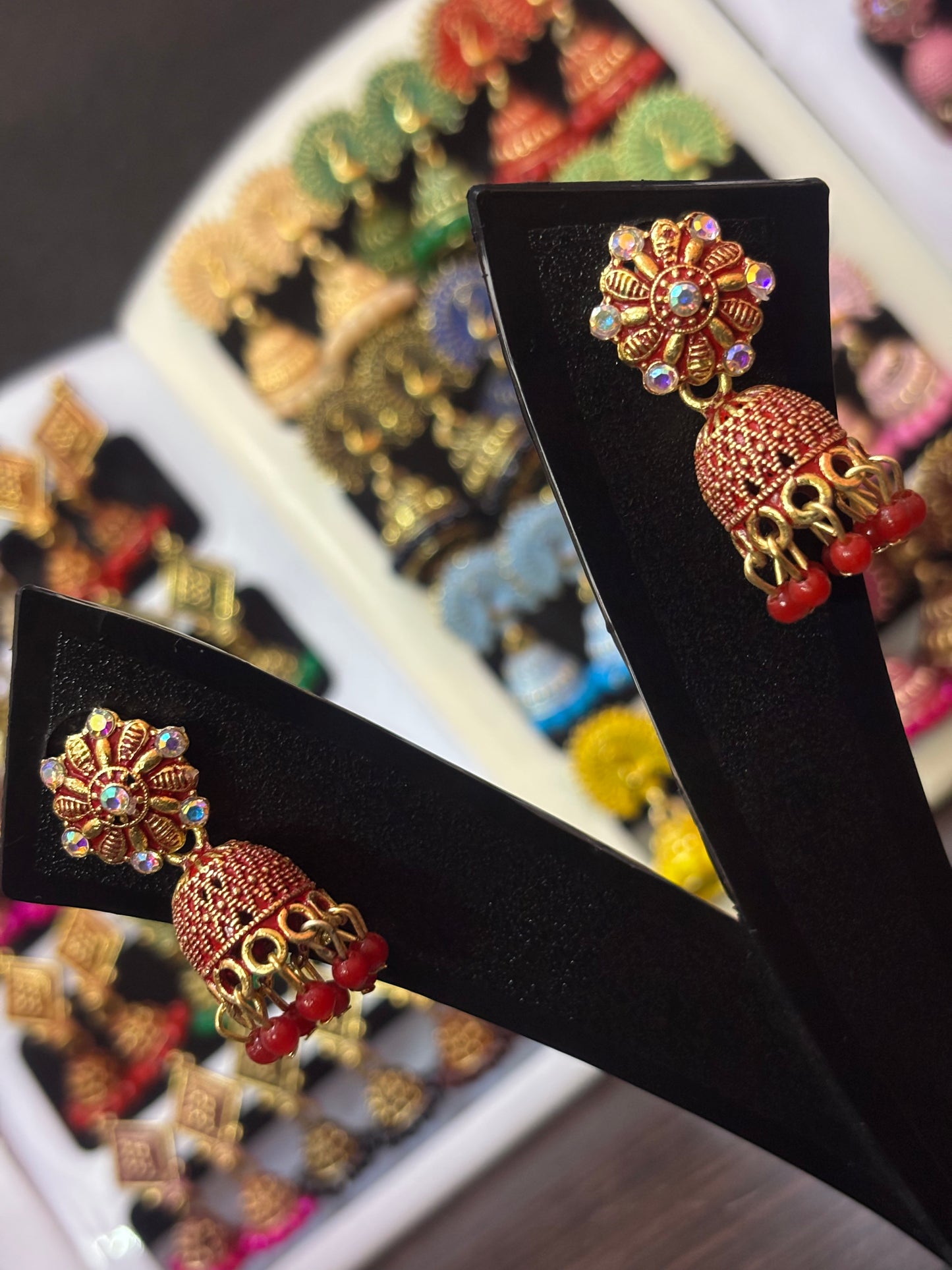 ✨ Kiran Jhumka Stud Earrings