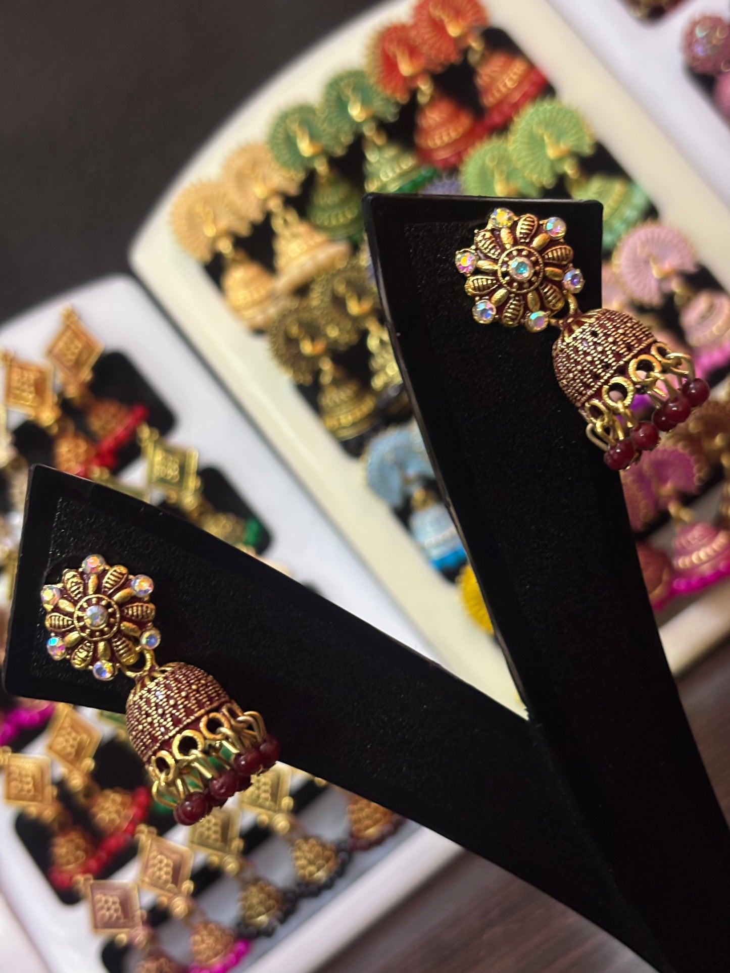 ✨ Kiran Jhumka Stud Earrings