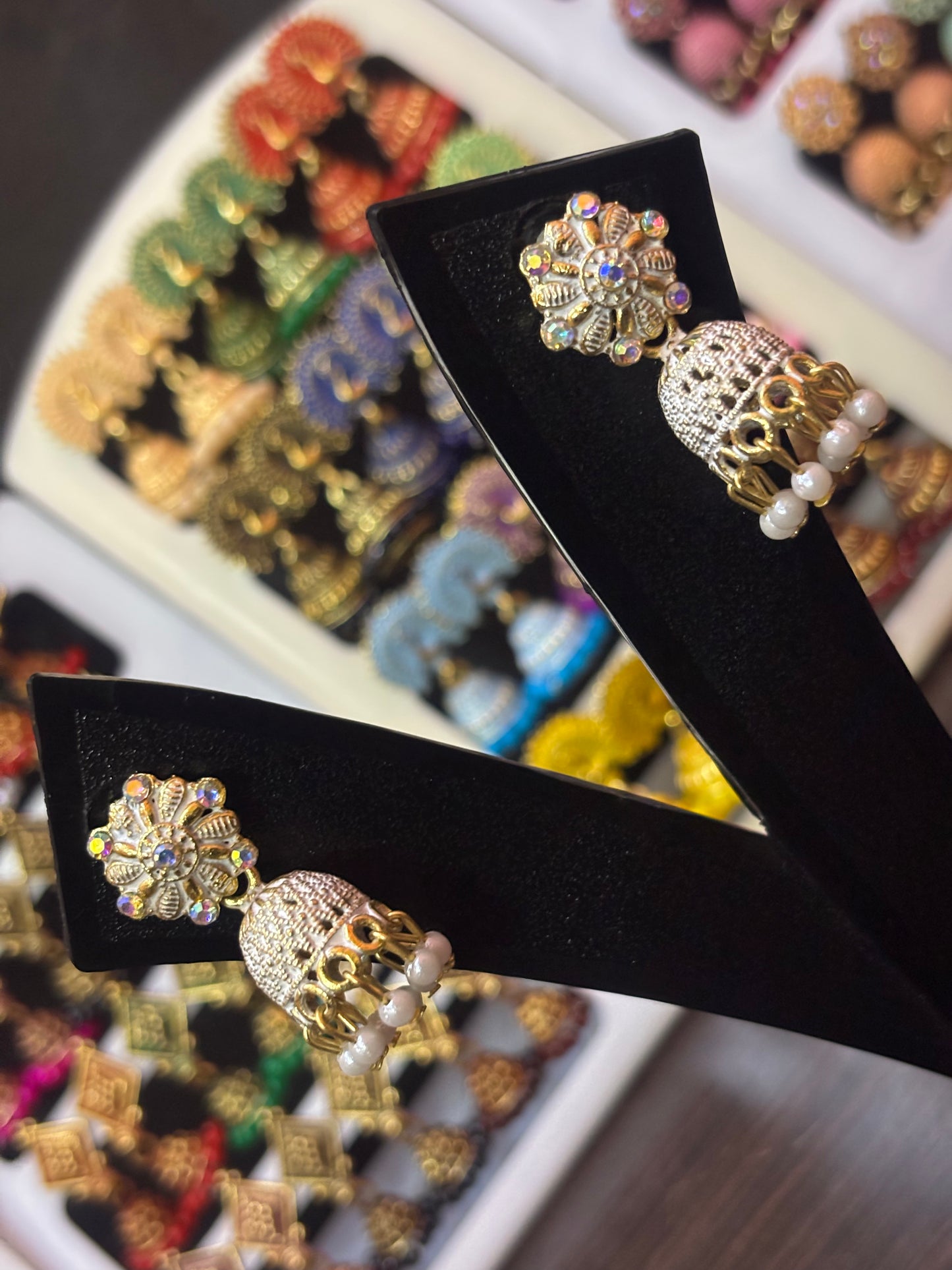 ✨ Kiran Jhumka Stud Earrings