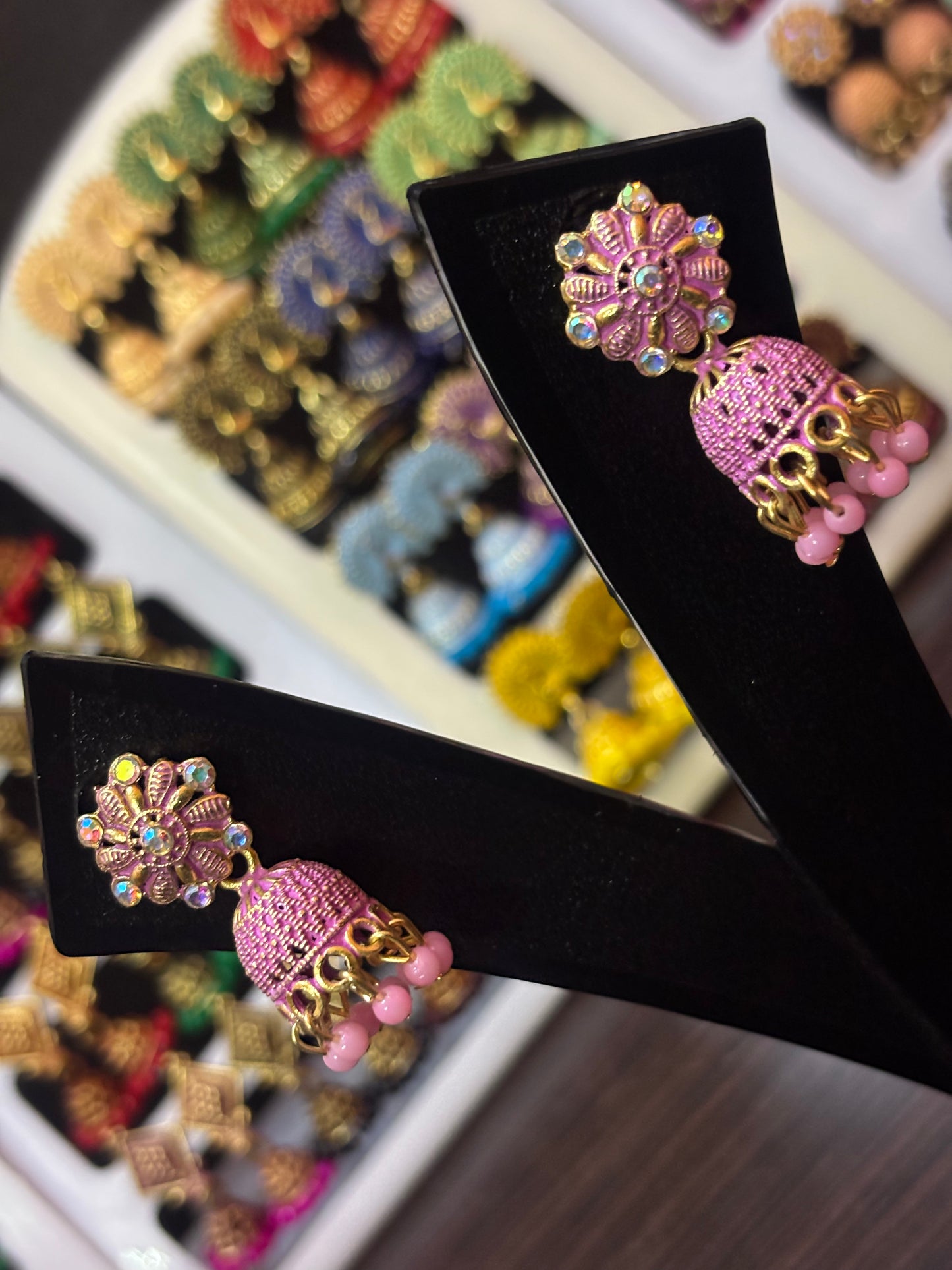 ✨ Kiran Jhumka Stud Earrings