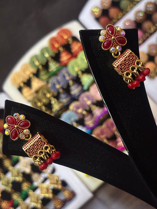 ✨ Mayuri Kundan Dangle Earrings