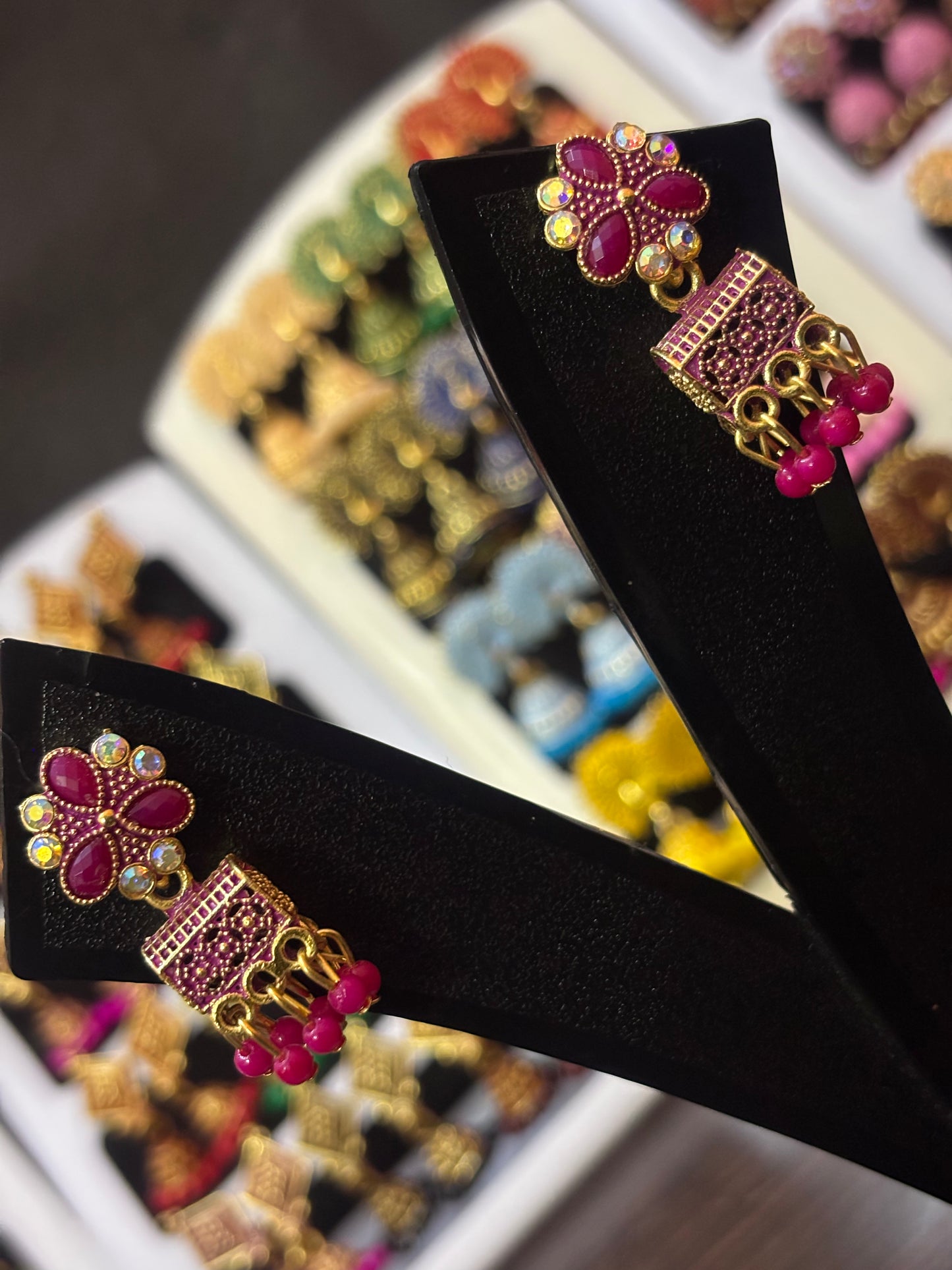 ✨ Mayuri Kundan Dangle Earrings