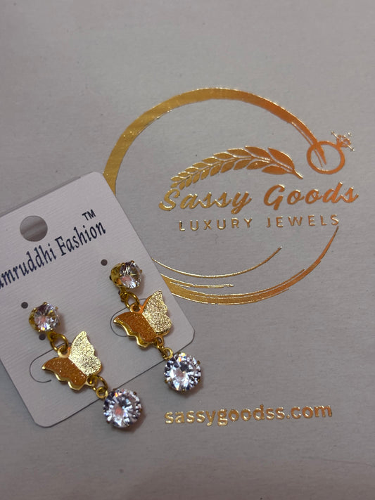 ✨ Twilight Flutter Crystal Earrings