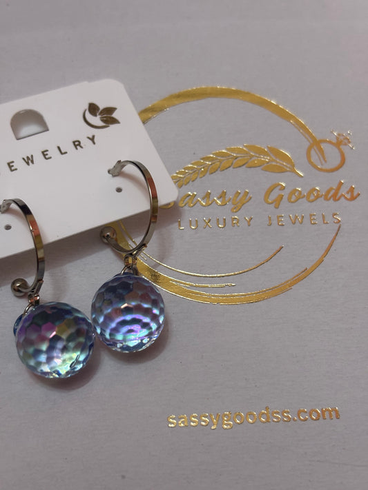 💎 Iridescent Prism Drop Earrings