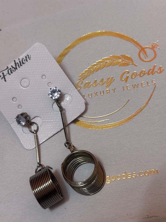 🌀 Orbit Spiral Drop Earrings