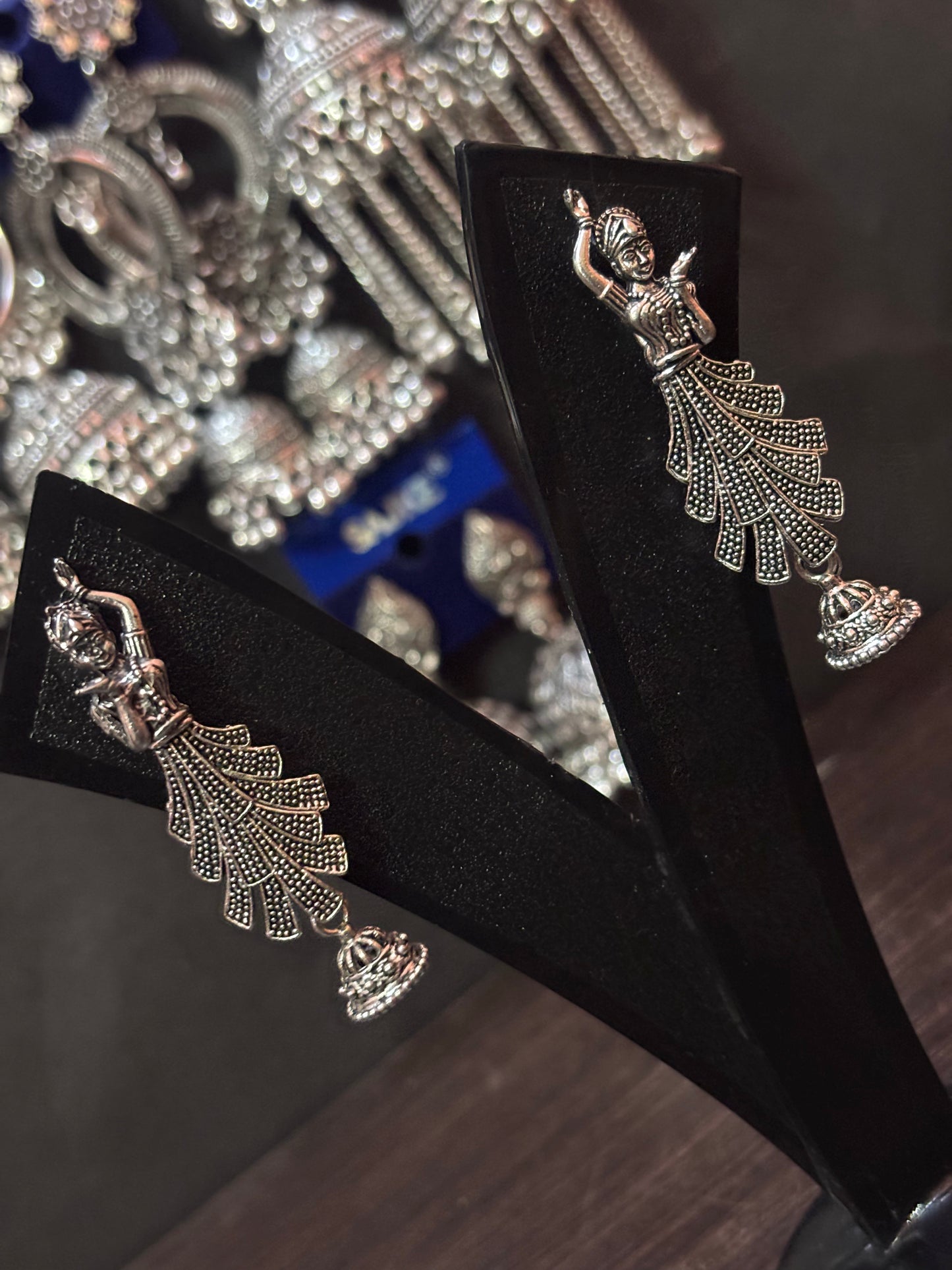 Aafreen Adorn - Silver Jhumka (Combo Set Of 6)