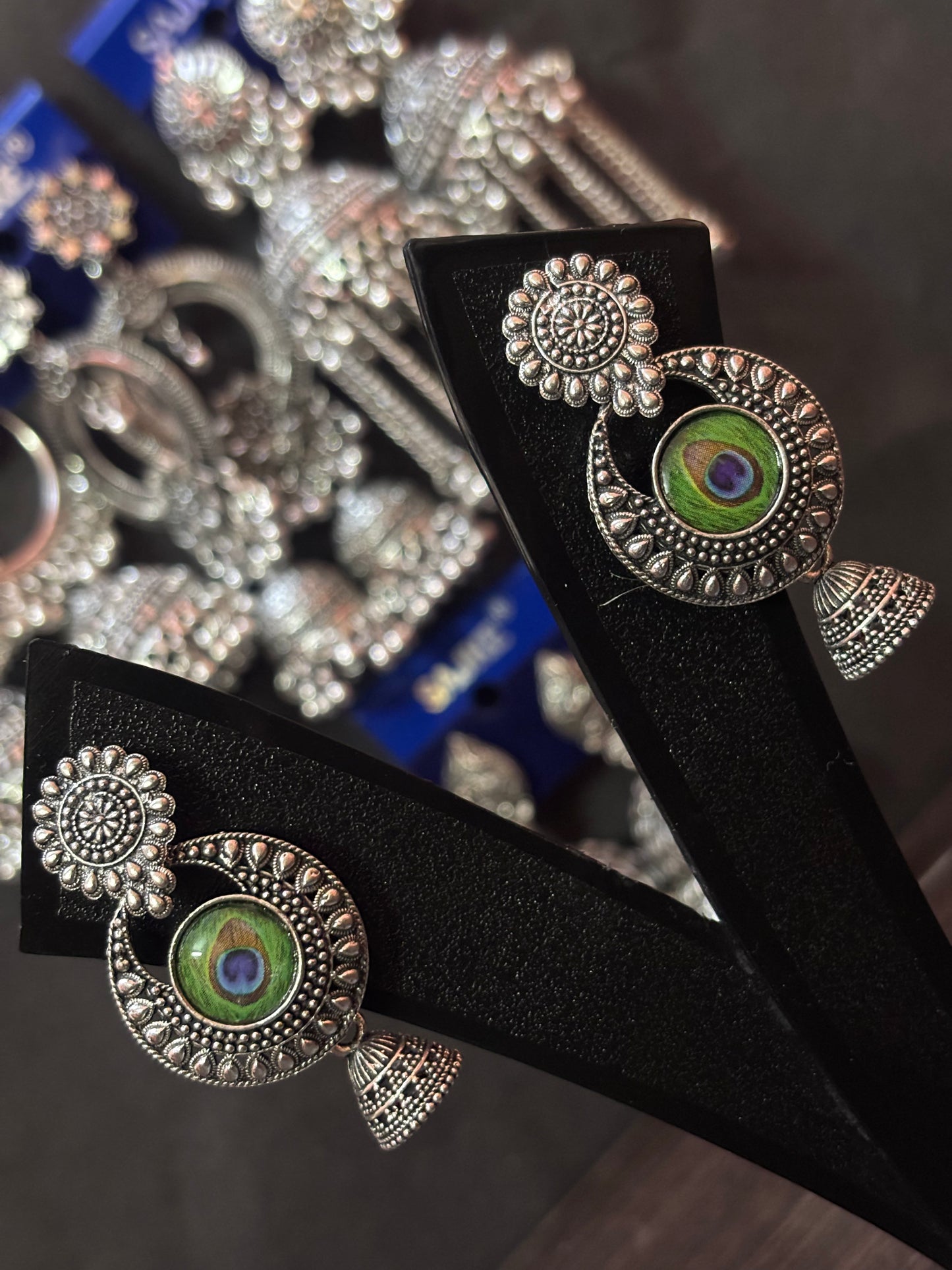 Aafreen Adorn - Silver Jhumka (Combo Set Of 6)