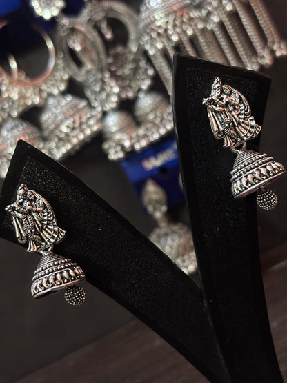 Aafreen Adorn - Silver Jhumka (Combo Set Of 6)