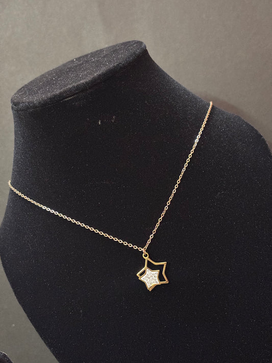 Celestia Twin Star Necklace