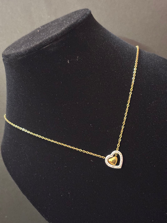 Aurelia Double Heart Necklace