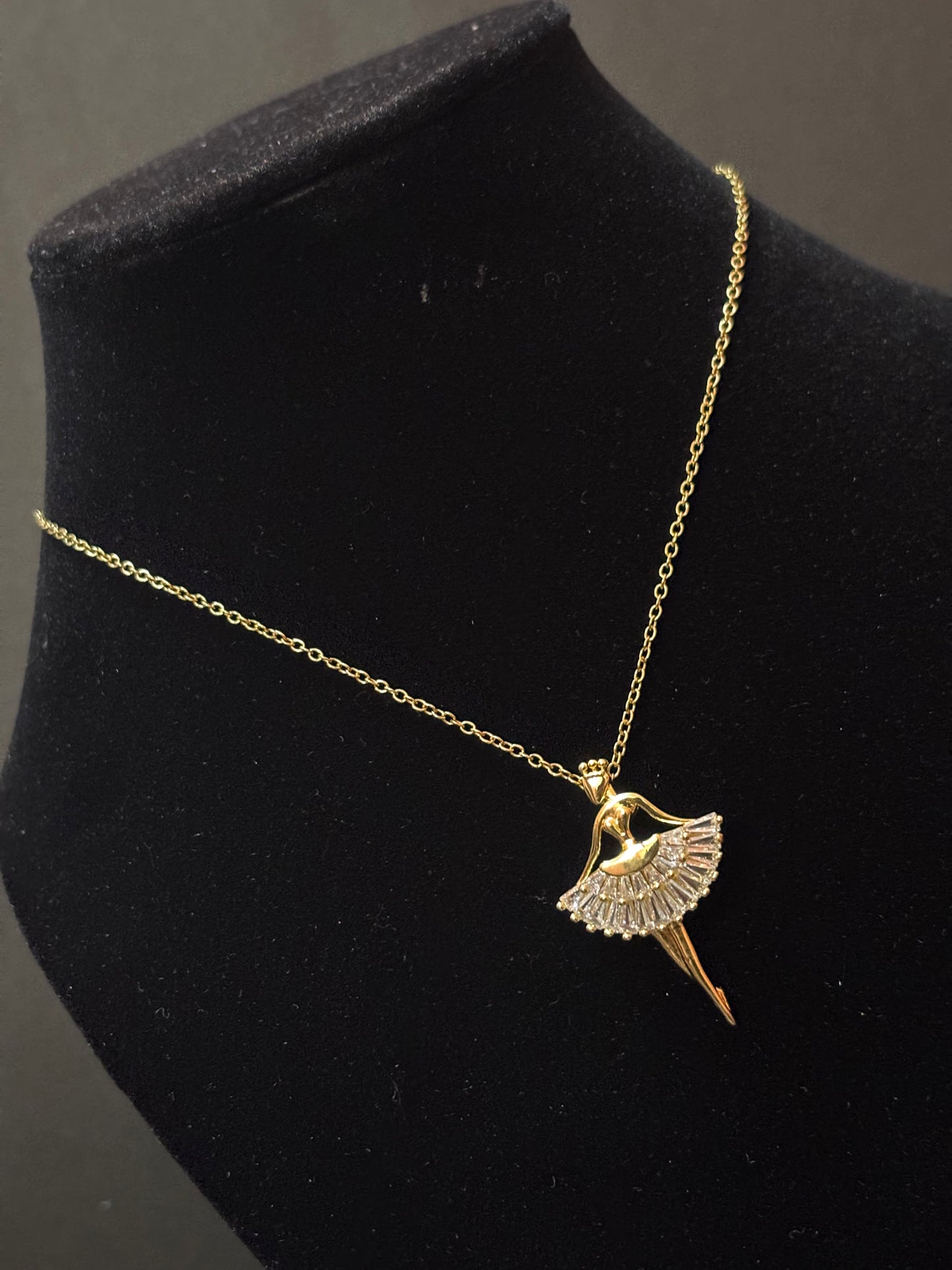 Ballerina Pendant Necklace