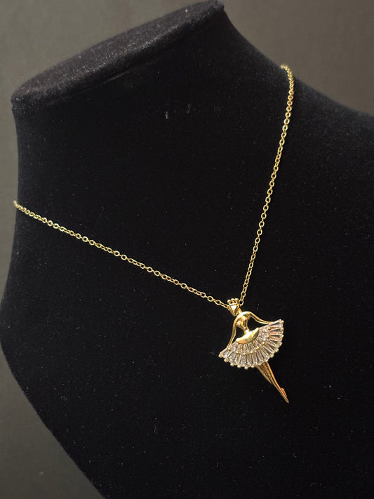 Ballerina Pendant Necklace