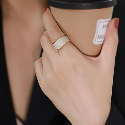 Marbled Muse Statement Ring