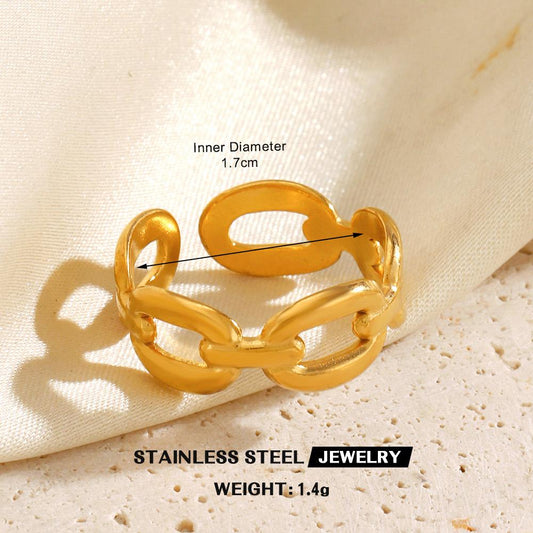 Linked in Luxe Ring
