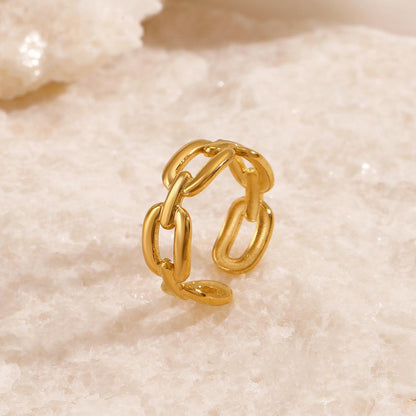 Linked in Luxe Ring