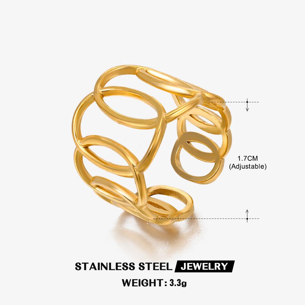 Interlooped Glow Gold Ring