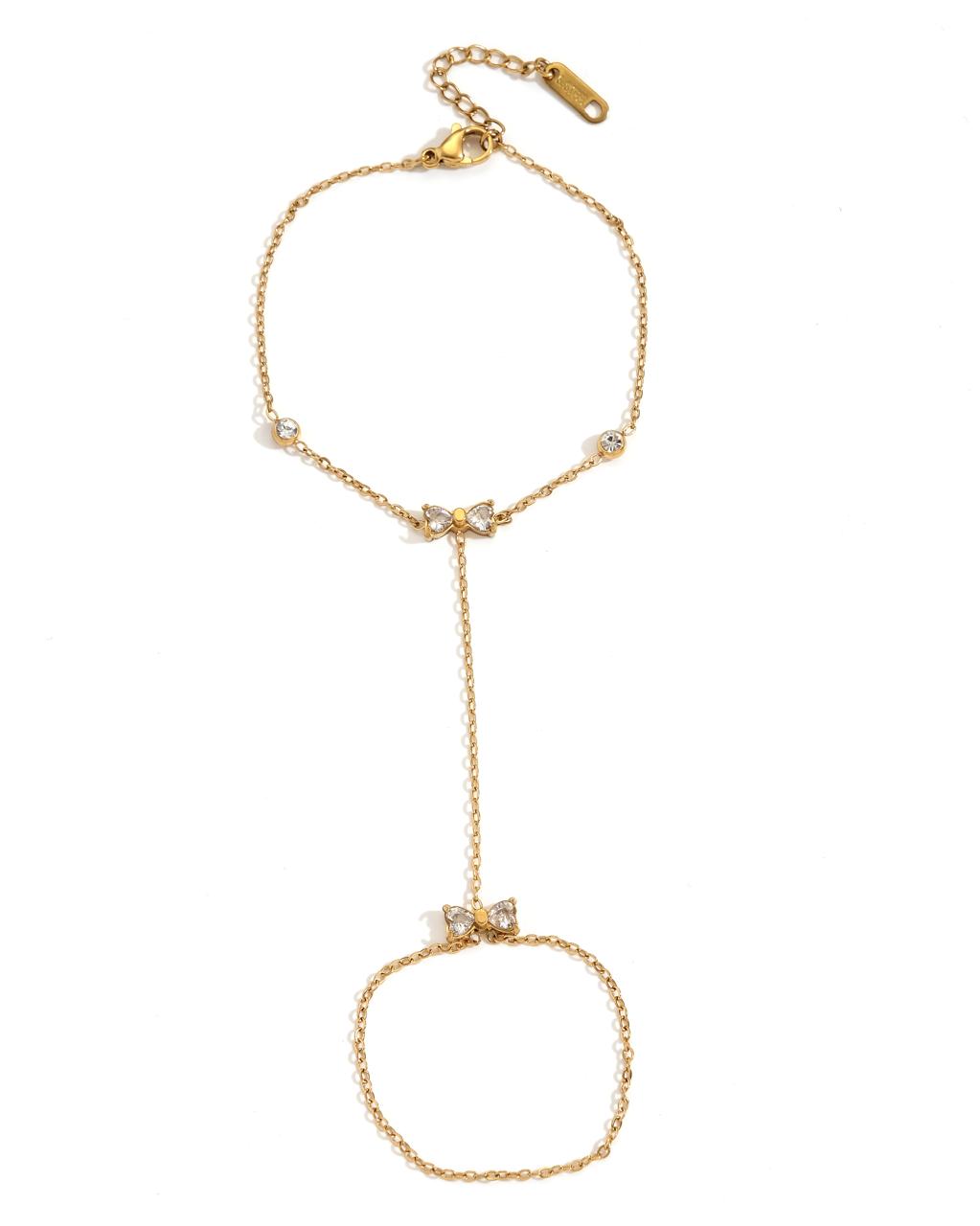 Threads of Gold! Bow Hand-chain